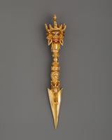 Gold Plated Tibetan Phurba Dagger