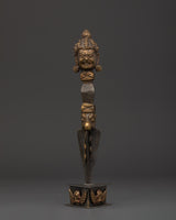 Tibetan Bronze Phurba deity
