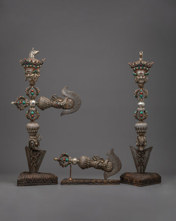 Authentic Tibetan Phurba Set