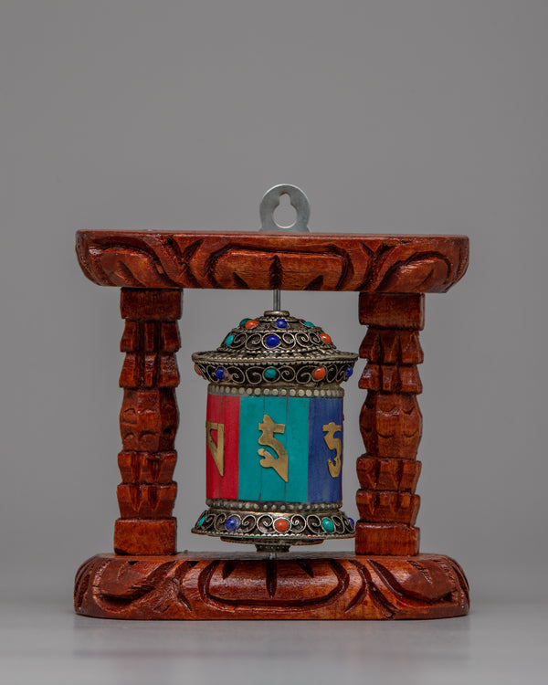 Tibetan Copper Prayer Wheel&nbsp;