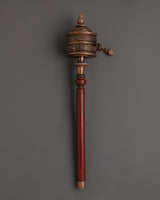 wooden-handle-tibetan-prayer-wheel