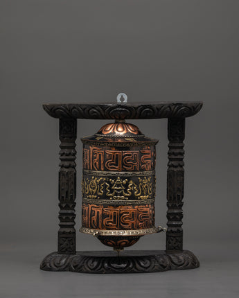 Sacred Buddhist Mantra Wheel