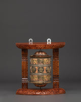 Handcarved Tibetan Prayer Wheel