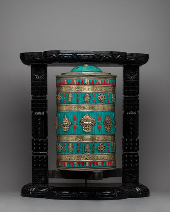 Auspicious Decor Prayer Wheel