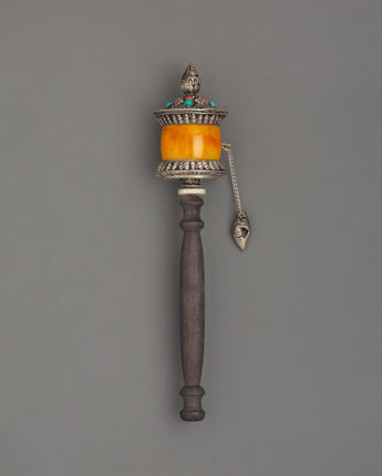 tibetan-prayer-wheel-with-amber