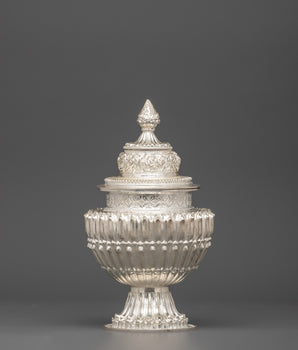 98% Silver Rice Pot for Ritual Offering