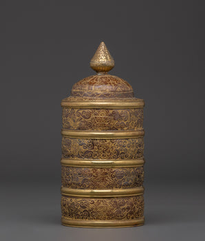 Tibetan Ritual Rice Pot