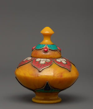 Handcrafted Ritual Offering Pot | Spiritual Rice Pot for Altar and Sacred Spaces