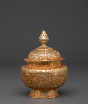Buddhist rice offering pot