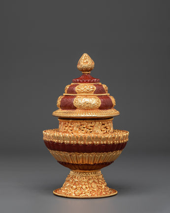 Handmade Tibetan Rice Offering Pot