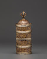 Handcrafted Copper & Brass Rice Pot for Ritual Offerings, Ceremonies