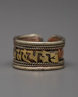 Buddhist Adjustable Ring for Women and Men