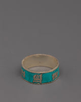 Handcrafted Turquoise Inlaid Ring