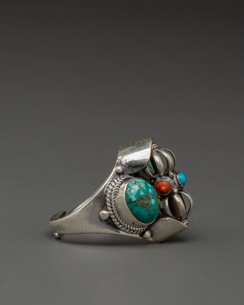 Sterling Silver Coral Ring