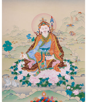 Tibetan Guru Rinpoche Artwork | Padmasambhava Lotus-Born Master