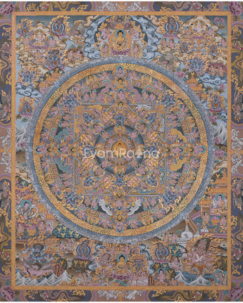 traditional-painted-grey-colored-buddha-mandala