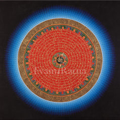 Tibetan Buddhist Mantra Mandala Art