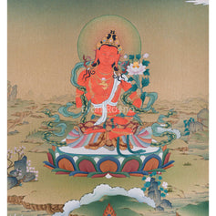 Adi Buddha, Samantabhadra Canvas Print