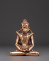 Samantha Bhadra with consort statue