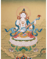 Mother Saraswati Thangka