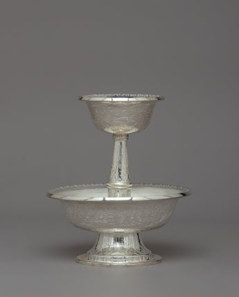 Elegant Silver Serkyem Offering Set
