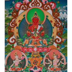 Long Life Amitayus Buddha Thangka