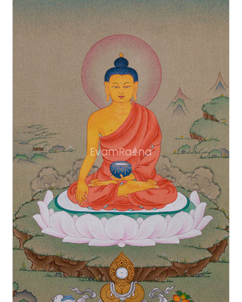 Peaceful Deity Shakyamuni Buddha Thangka