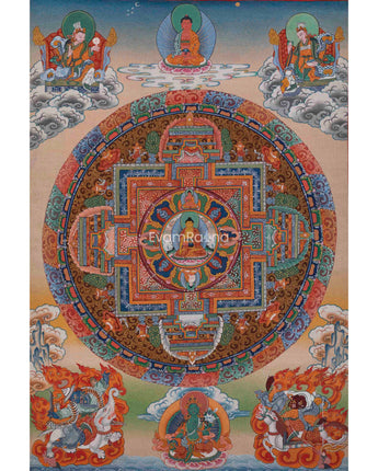 Shakyamuni Buddha Mandala Art Print