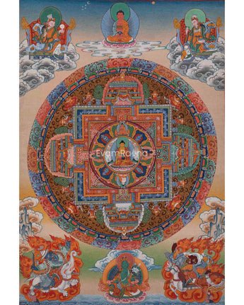 Shakyamuni Buddha Mandala Art Print