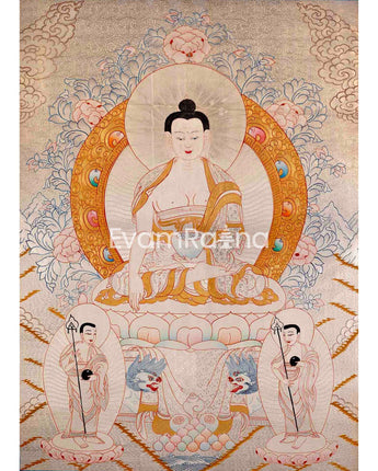 Shakyamuni Buddha Tibetan Thangka