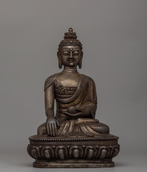 Iron Shakyamuni Buddha Statue