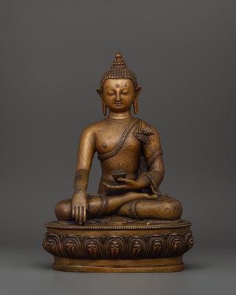 Shakyamuni Buddha Statue in Copper