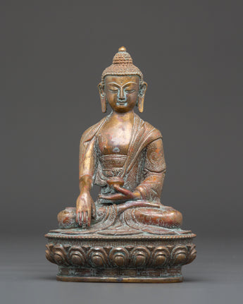 Handmade Tibetan Statue of Shakyamuni Buddha