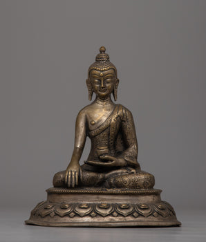 Buddha Shakyamuni Prayer Statue | Enlightened Buddha for Spiritual Devotion & Home Decor