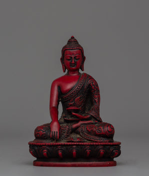Red Acrylic Finish Shakyamuni Buddha