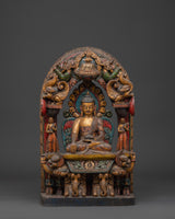 Hand carved Meditation Shakyamuni Buddha figurine