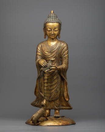 Standing Buddha Shakyamuni Statue