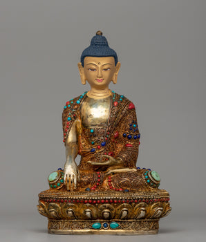 Buddha Shakyamuni Copper Sculpture