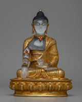 Crystal Copper Shakyamuni Buddha Statue