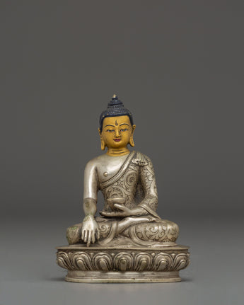 shakyamuni-buddha-silver-plated-statue