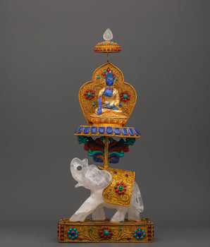 Shakyamuni Buddha on Crystal Elephant