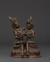 Shiva with consort statue