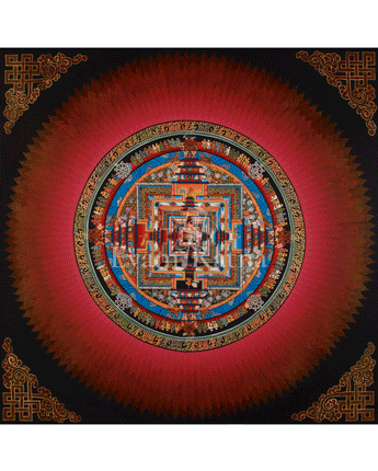 Divine Artwork of Kalachakra Mandala