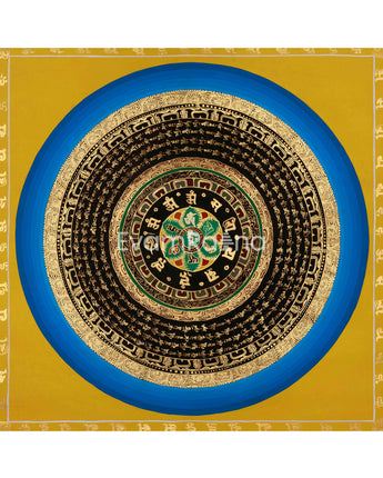 Sacred Mantra Mandala Art
