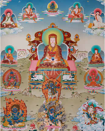 Traditional Thangka of Gompopa