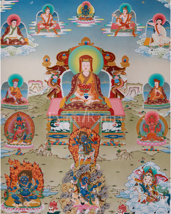 Traditional Thangka of Gompopa