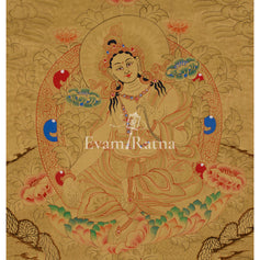Buddhist Deity Green Tara Thangka