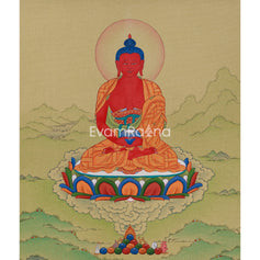 Amitabha Buddha Enlightenment Thangka