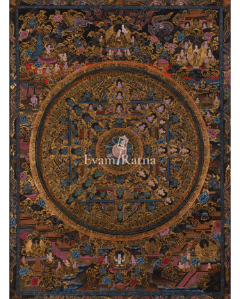 Tibetan deity Mandala Art