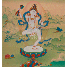 Tibetan Machig Labdron Thangka